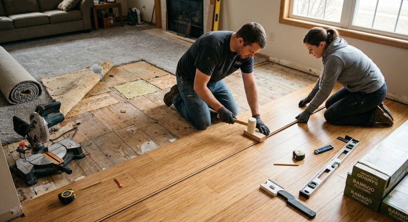 Bamboo Flooring Installation in Pleasanton, CA