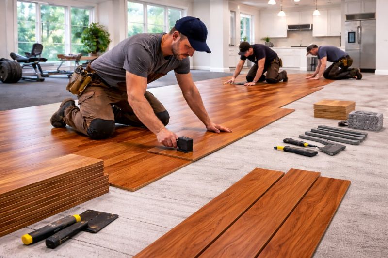Cherry Floor Installation in Contra Costa County, CA