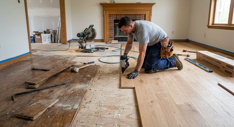 Hardwood Replacement in Belmont, CA
