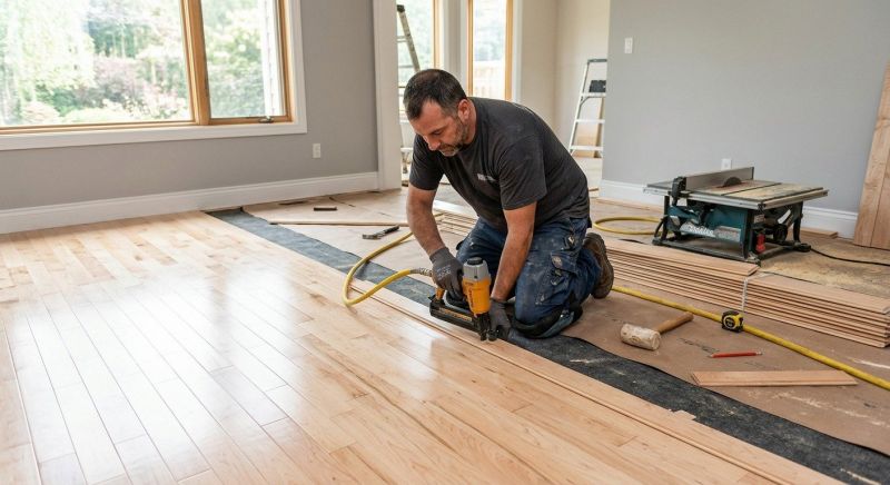 Maple Flooring Installation in Pleasanton, CA