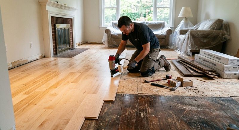 Maple Flooring Installation in Pleasanton, CA