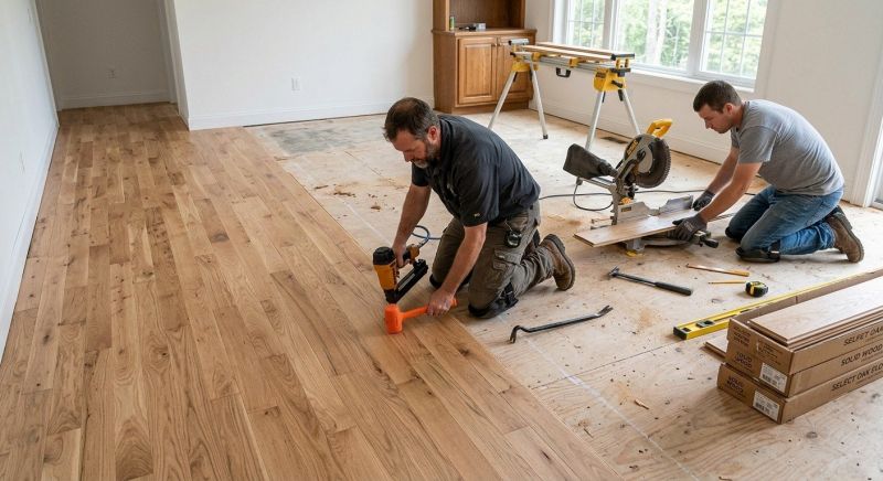 Oak Floor Installation in Newark, CA
