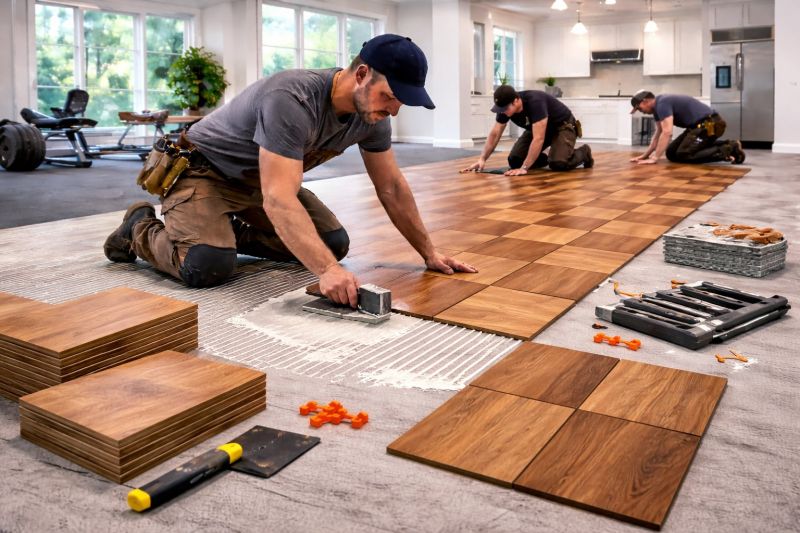 Teak Flooring Installation in Pleasanton, CA