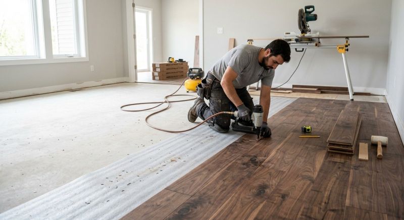 Walnut Flooring Installation in Pleasanton, CA