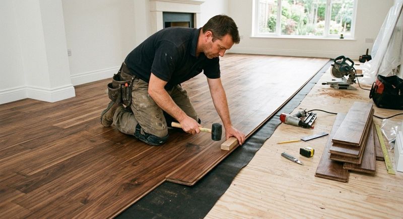 Walnut Flooring Installation in Pleasanton, CA