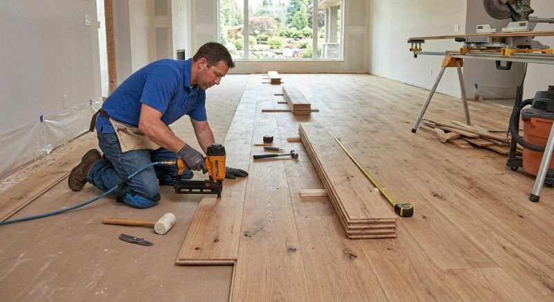 Wide Plank Floor Installation in Pleasanton, CA